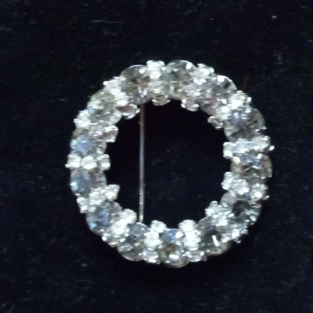 Warner Vintage Signed Circle Brooch Pin - Picture 7 of 9